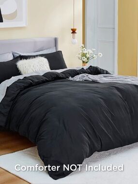 Duvet Cover King Size- Soft Double Brushed Set, Includes 1 Duvet Cover & 2 Shams